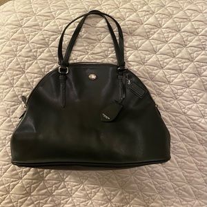 Coach Peyton Leather Large Domed Satchel